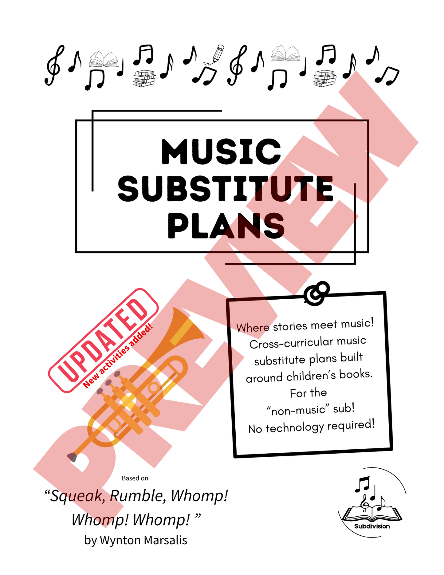 "Squeak, Rumble, Whomp! Whomp! Whomp!" Substitute Manual