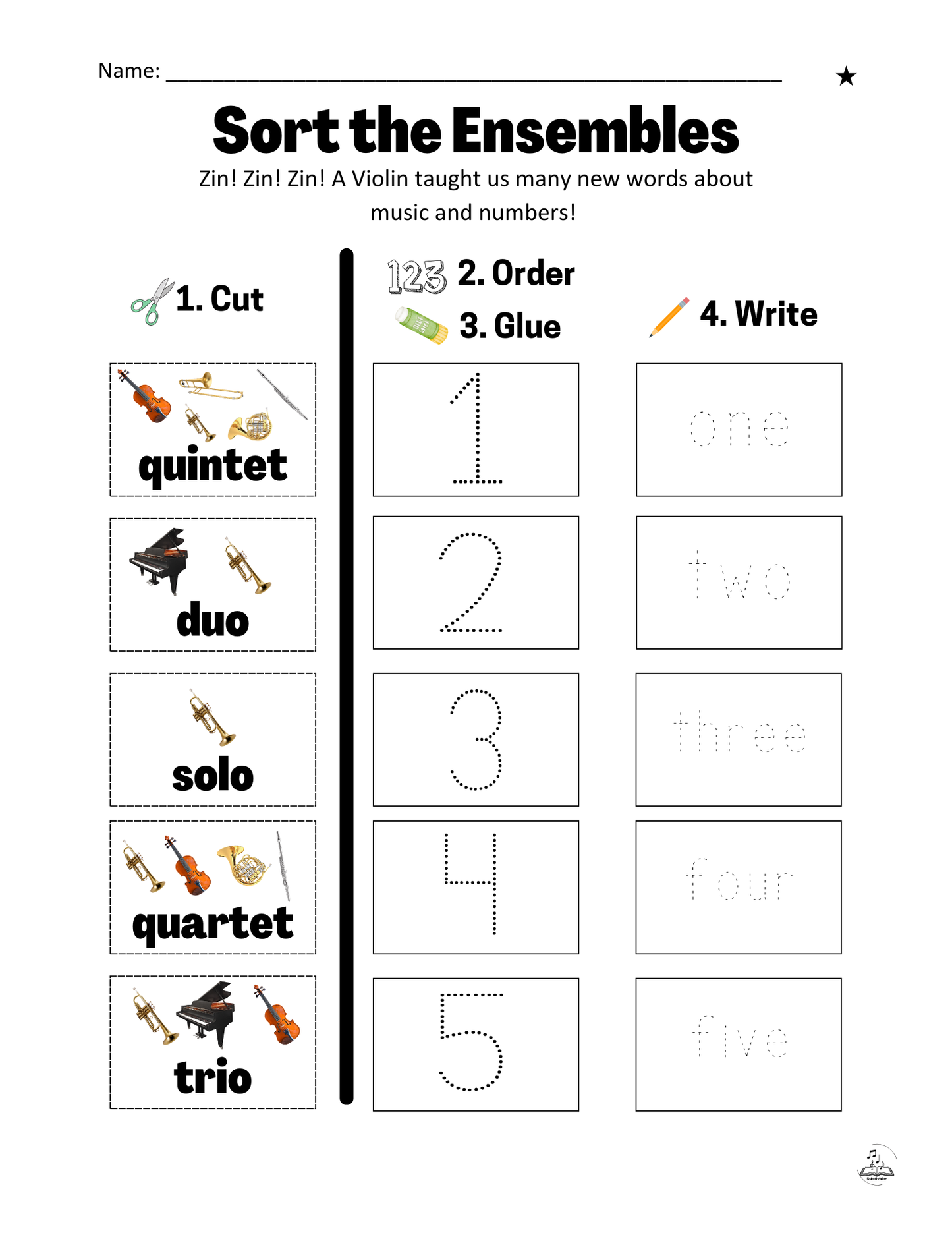 "Zin! Zin! Zin! A Violin" Substitute Manual