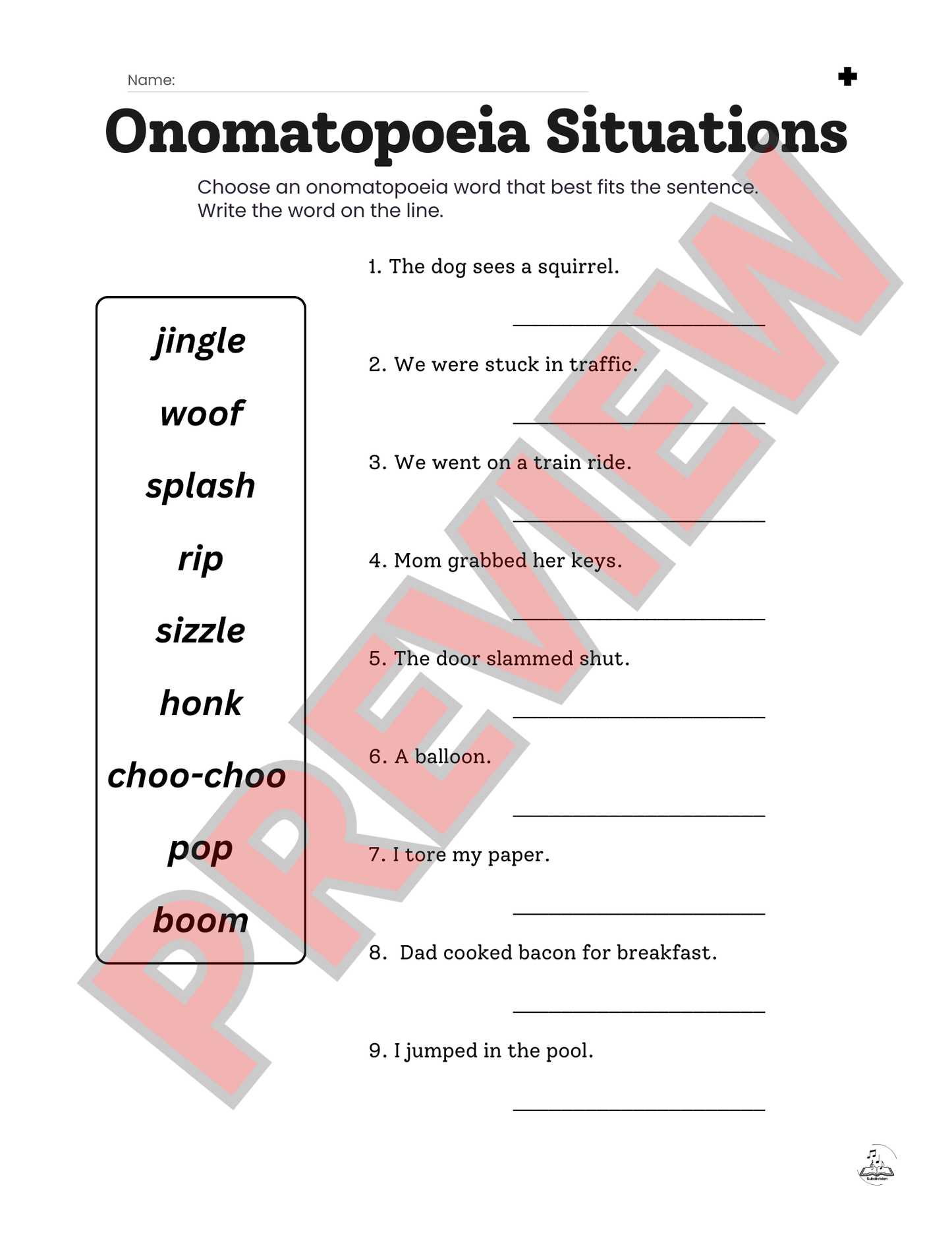 "Squeak, Rumble, Whomp! Whomp! Whomp!" Substitute Manual